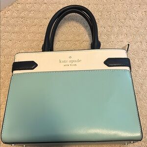 Kate Spade Blue and White Satchel